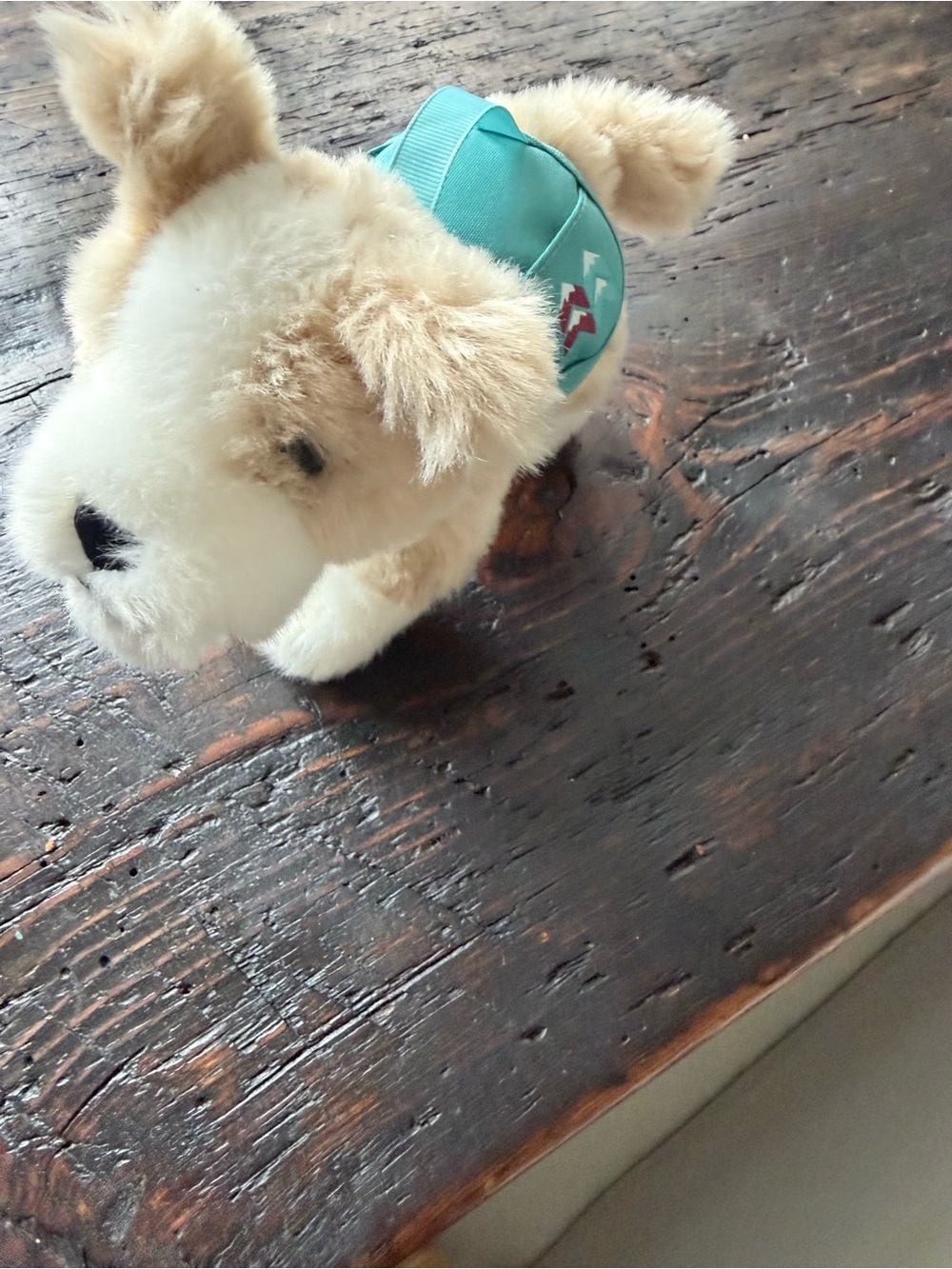 American Girl Plush Puppy with Teal Harness